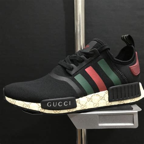 new 2017 ua adidas x gucci nmd r1 black|Adidas X Gucci jewelry.